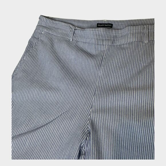 Hilary Radley Blue and White Striped Capris - Picture 3 of 8
